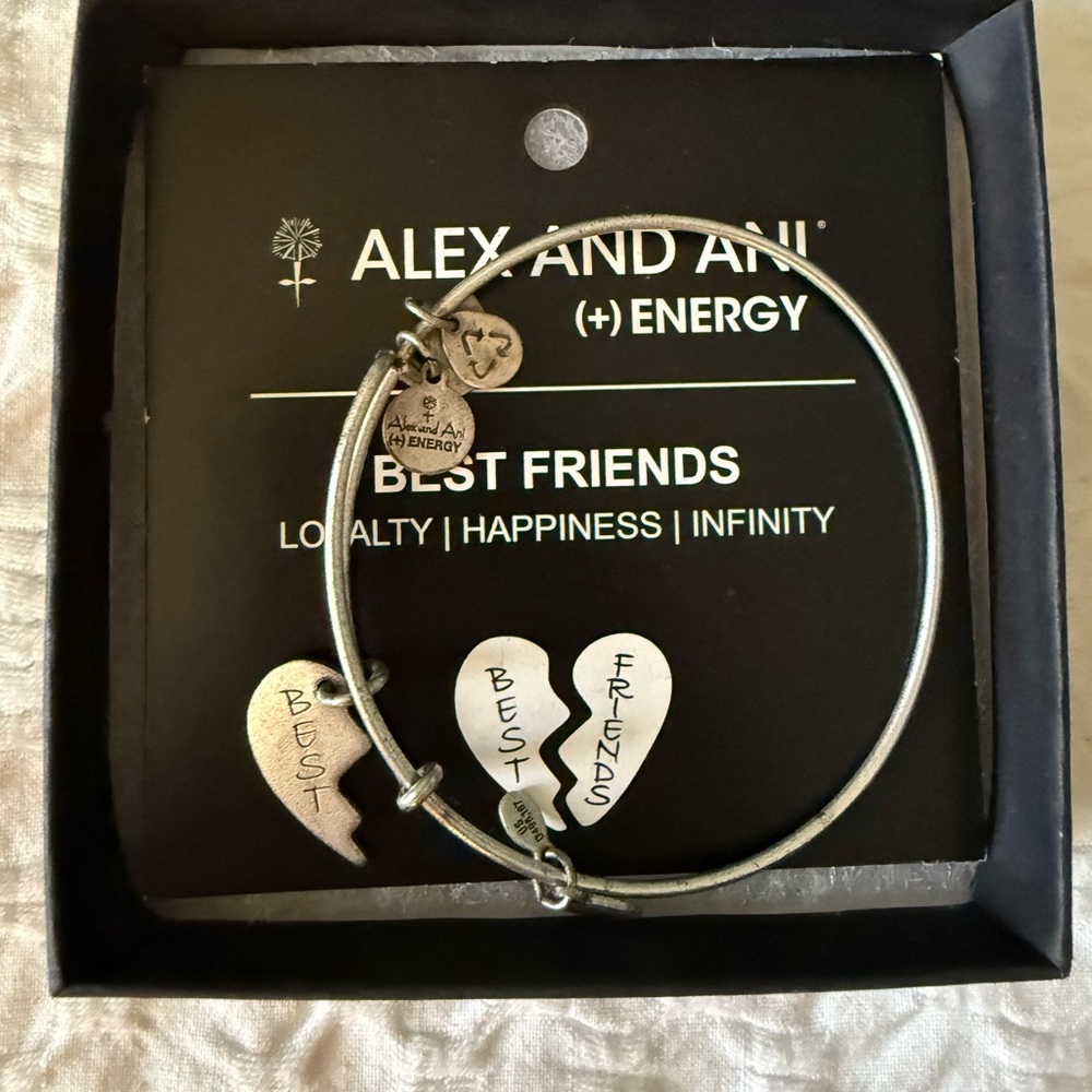 Alex and Ani Silver Best Friends Bracelet - BEST half only
